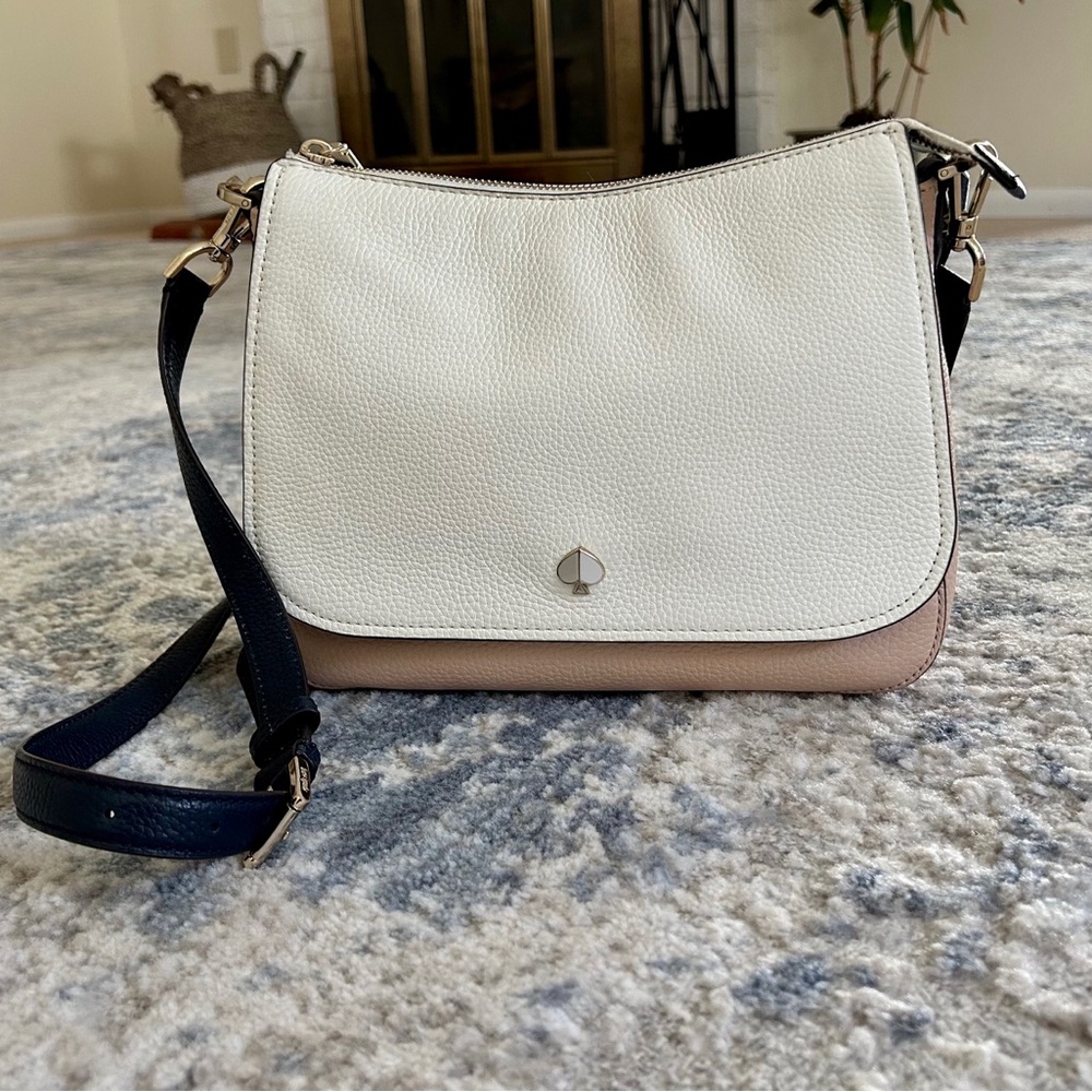 💕Kate Spade Ivory, Dusty Rose and Navy Crossbody Bag💕